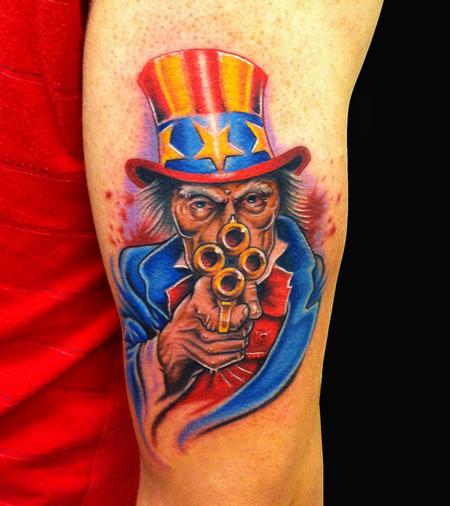Tattoos - Uncle Sam Tattoo - 62484